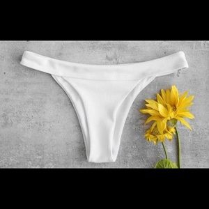 ZAFUL White Bikini Bottoms